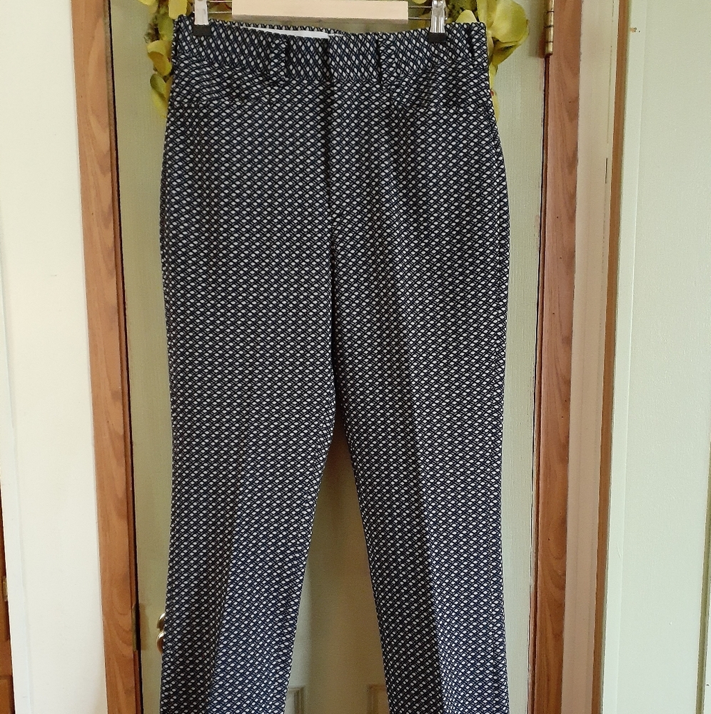 Vintage Black and White Geometric Men's Pants